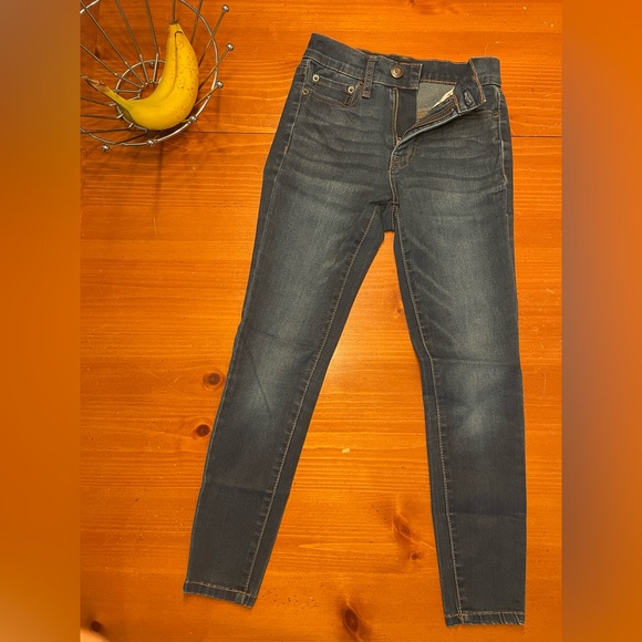 Aeropostale high rise stretch skinny jean size 000 short - Picture 1 of 5